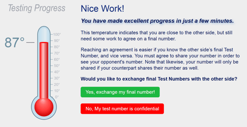 Example negotiator feedback
