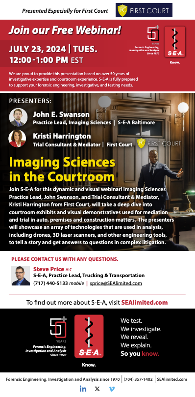 Imaging Sciences in the Courtroom